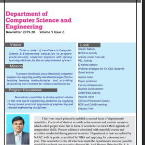 CSE Newsletter 2019-20 (Sem II)
